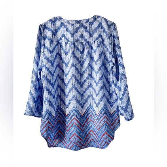 KIM ROGERS  Blue Women’s Top Tunic Sz M - Picture 5 of 10